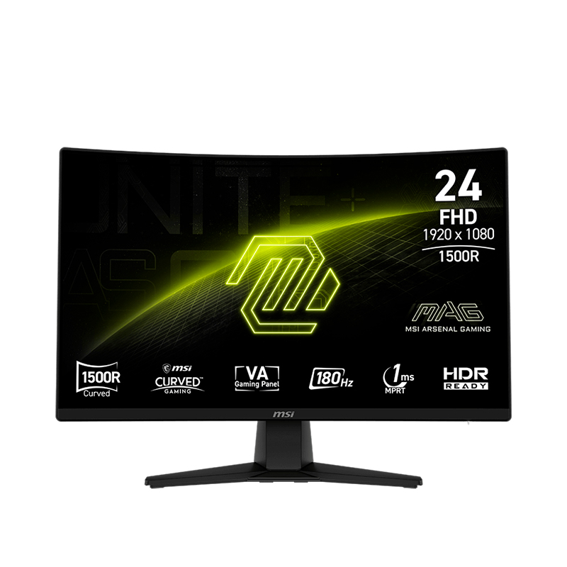 Monitor MSI MAG 242C Curvo (1500R) 23.6â, FHD VA, HDMI / DP / Headphone-Out