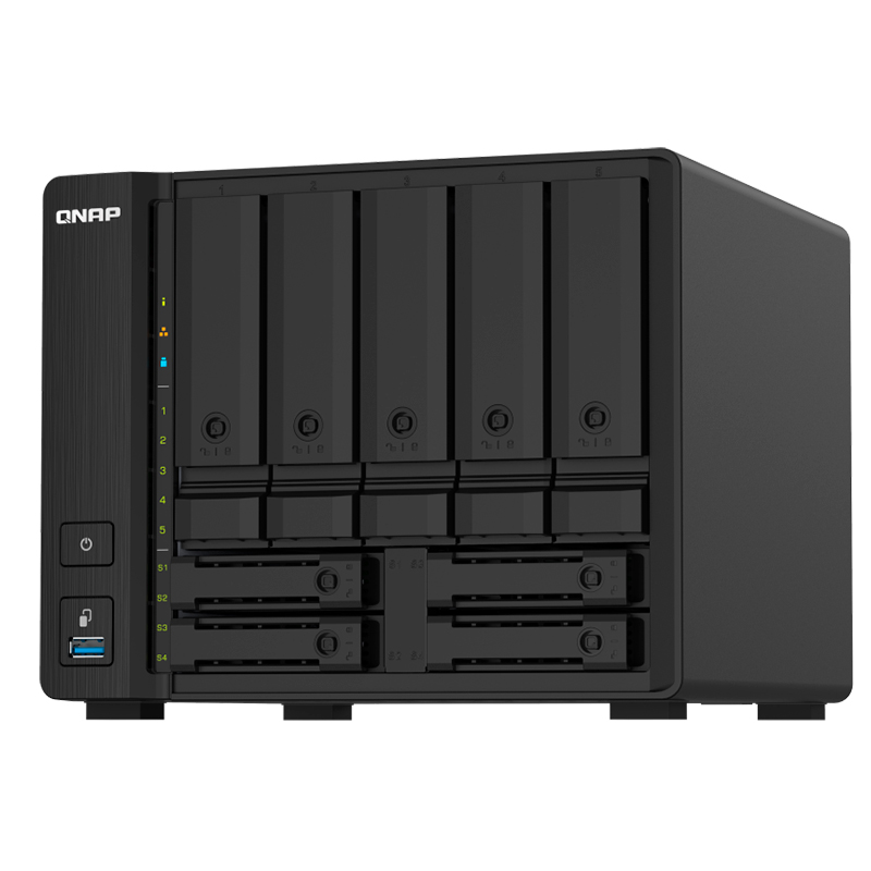 Servidor NAS QNAP TS-932PX-4G ARM Cortex-A57 4C/1.7GHz 4GB DDR4 Bahias: 5x3.5"+4x2.5" SATA