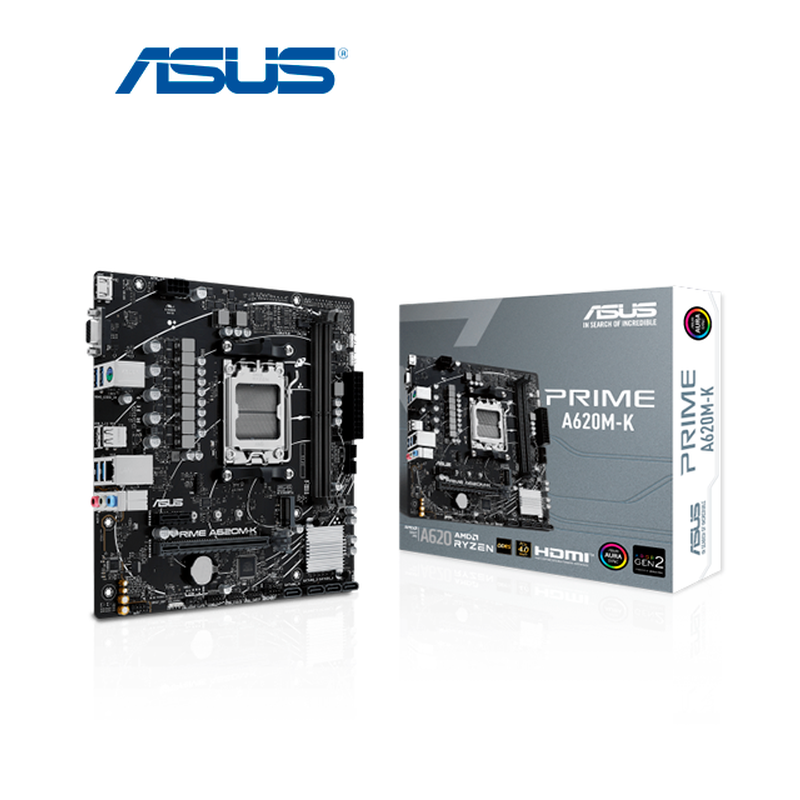 MAINBOARD ASUS PRIME A620M-K / AM5 / DDR5 / M.2