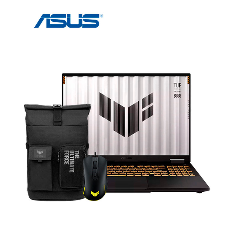 PORTATIL ASUS TUF FX608J / I7-14650HX / 16GB DDR5 / SSD 1TB / RTX5050 8GB / 16″ / MOCHILA + MOUSE