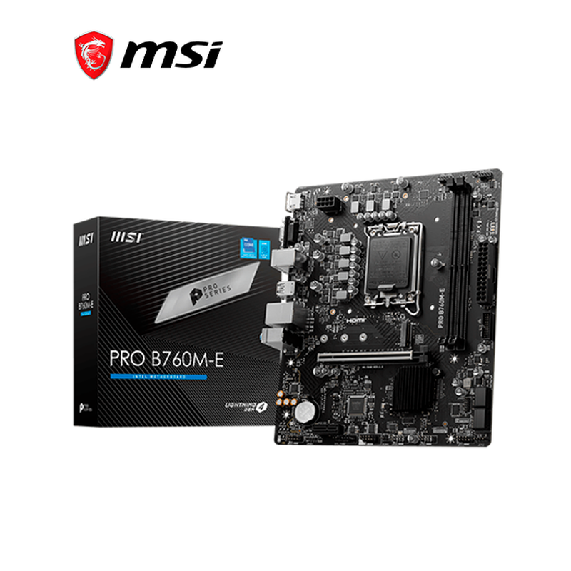 MAINBOARD MSI PRO B760M-E / DDR5 / LGA 1700 / M.2