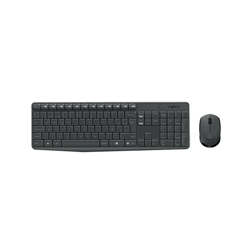 TECLADO Y MOUSE LOGITECH MK235 WIRELESS BLACK