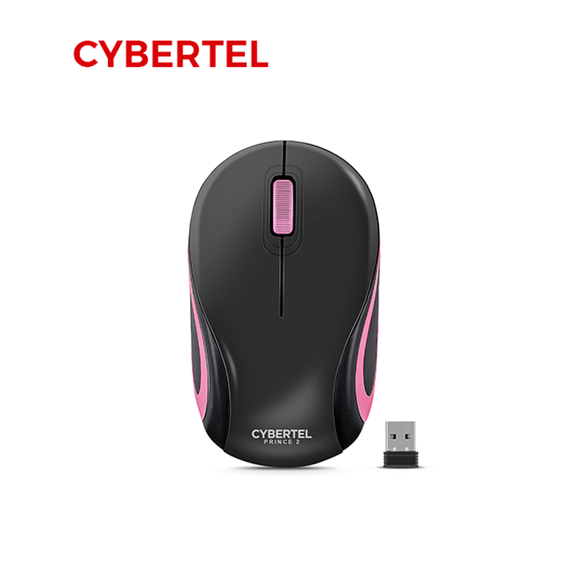 MOUSE CYBERTEL PRINCE CYB 300-2M / BT / WIFI / BLACK- PINK