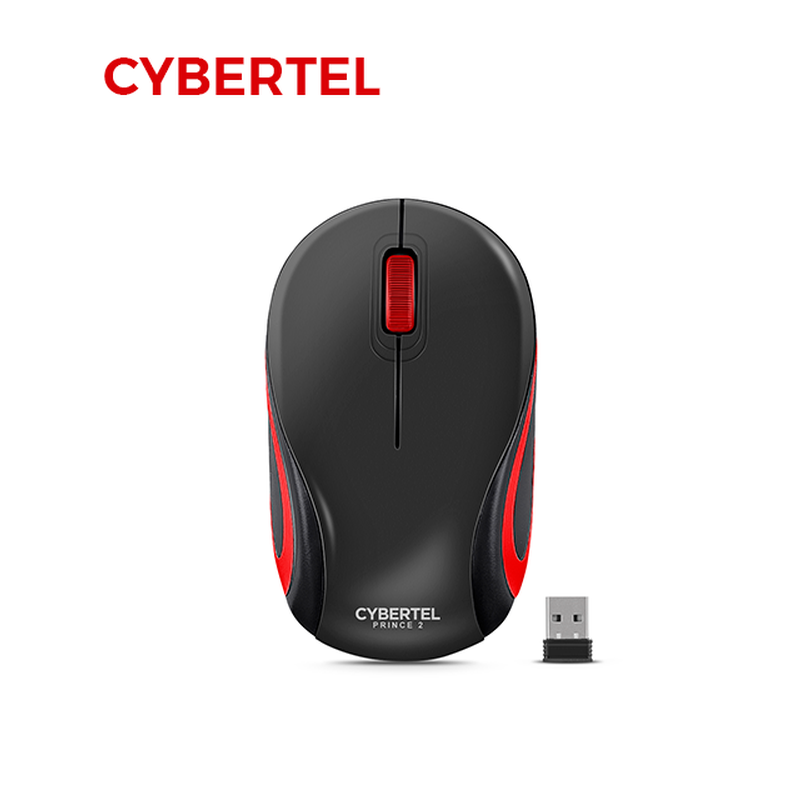 MOUSE CYBERTEL PRINCE CYB300-2M / BT / WIFI / BLACK- RED