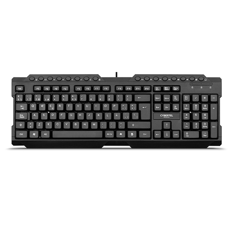TECLADO CYBERTEL PRINCE CYB K212+ / USB / BLACK