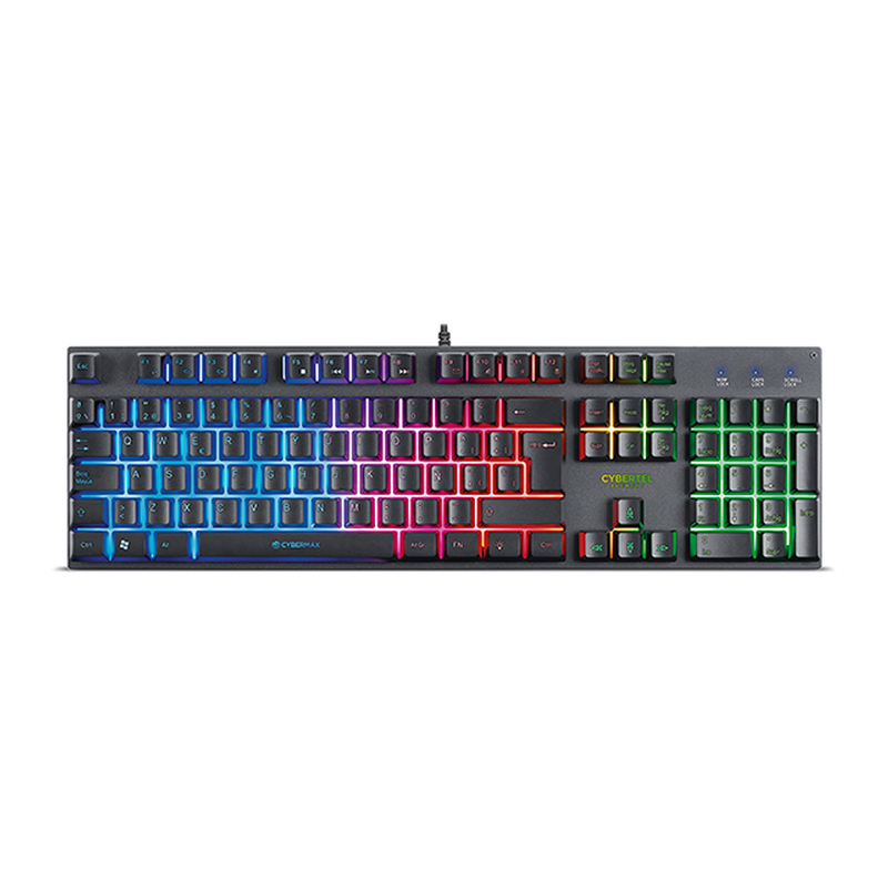TECLADO CYBERTEL ELEMENT CYB K500 / USB / RAINBOW LED