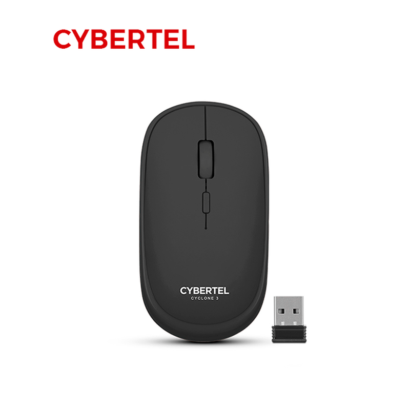 MOUSE CYBERTEL CYCLONE 3 CYB M500-3M / WIFI / BT / RECARG. / BLACK