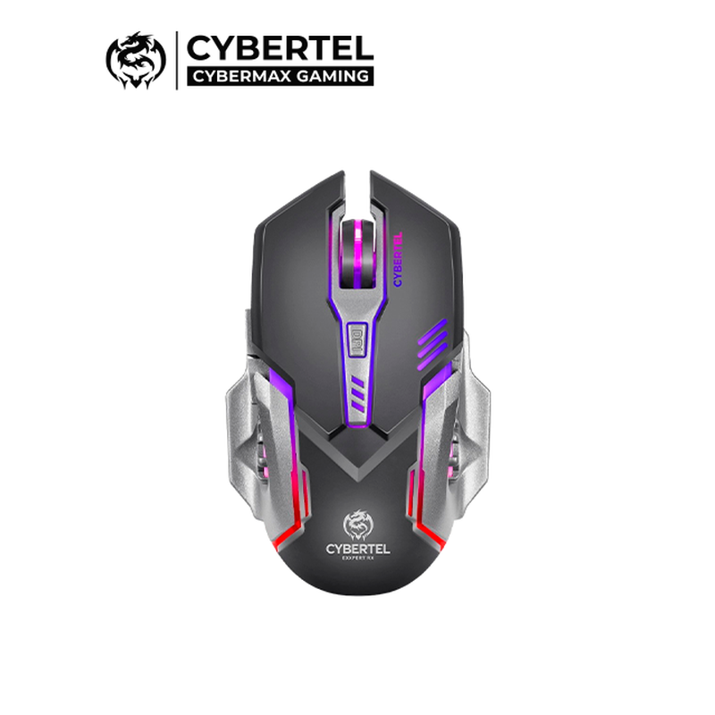 MOUSE CYBERTEL EXXPERT RX CYB M612RX / INALAMBRICO / RECARG. / LED 7 COLORES