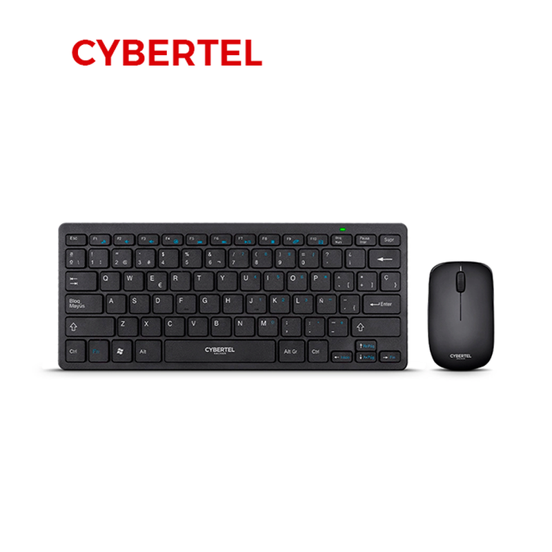 TECLADO + MOUSE CYBERTEL KIT HACKER CYB WT803/ WIFI / USB / BLACK