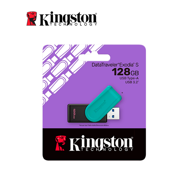 MEMORIA KINGSTON EXODIA USB 3.2 / 128GB DTXS / BLACK