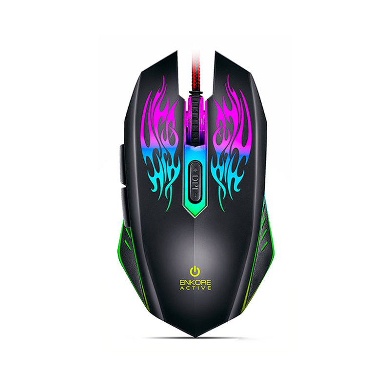 MOUSE GAMER ENKORE ACTIVE EKM 300 / USB / LED / BLACK