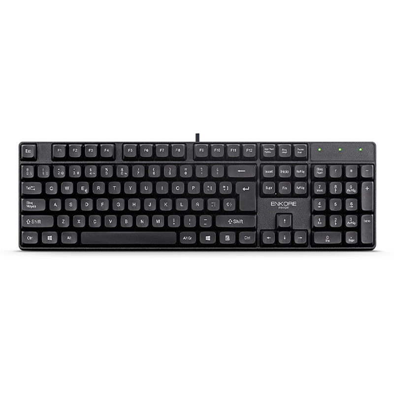 TECLADO ENKORE PIVOT ENK 301 / USB / BLACK