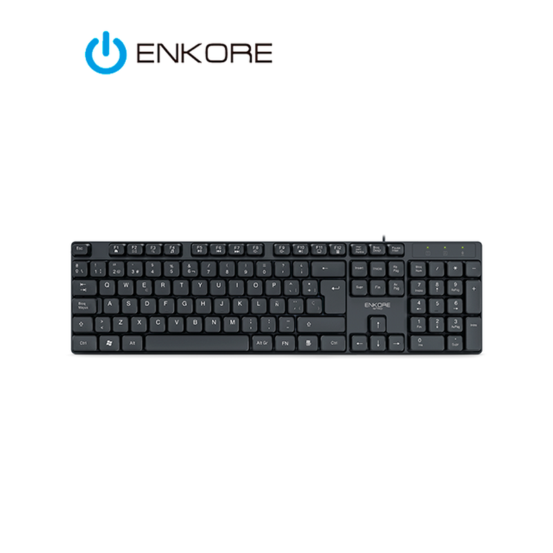 TECLADO ENKORE NITRO ENK 302 / USB / BLACK