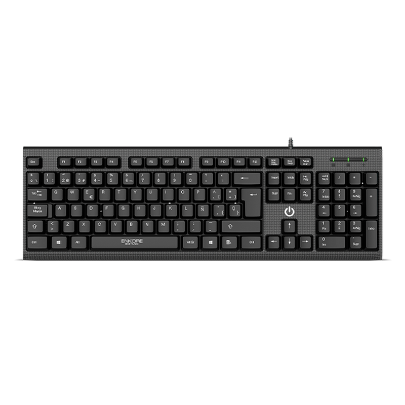 TECLADO ENKORE BRITANIC ENK 321 / USB / BLACK