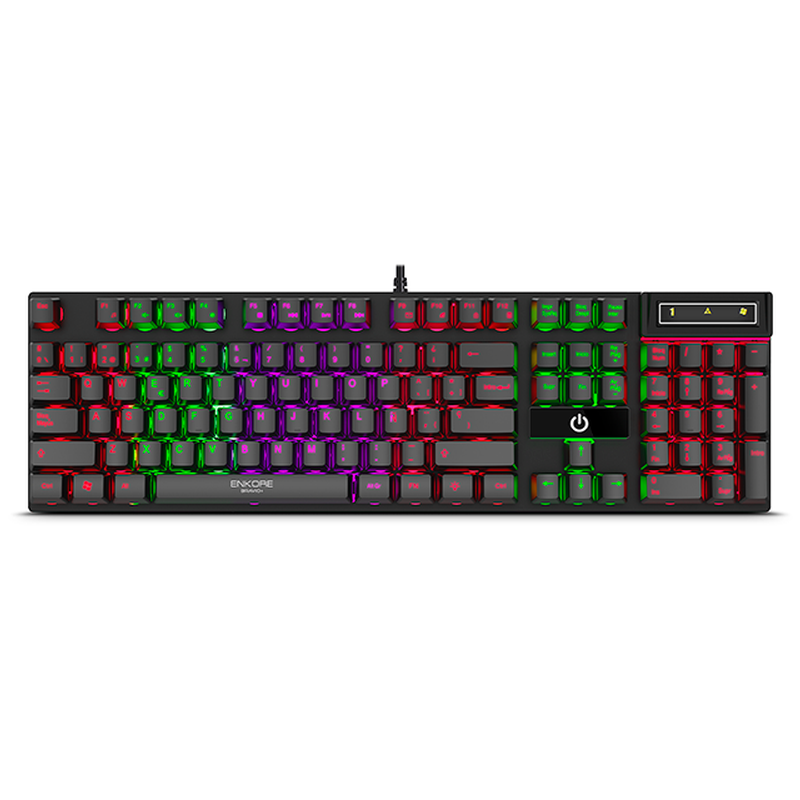TECLADO ENKORE BRAVIO+ ENK 606+ / USB / RAINBOW