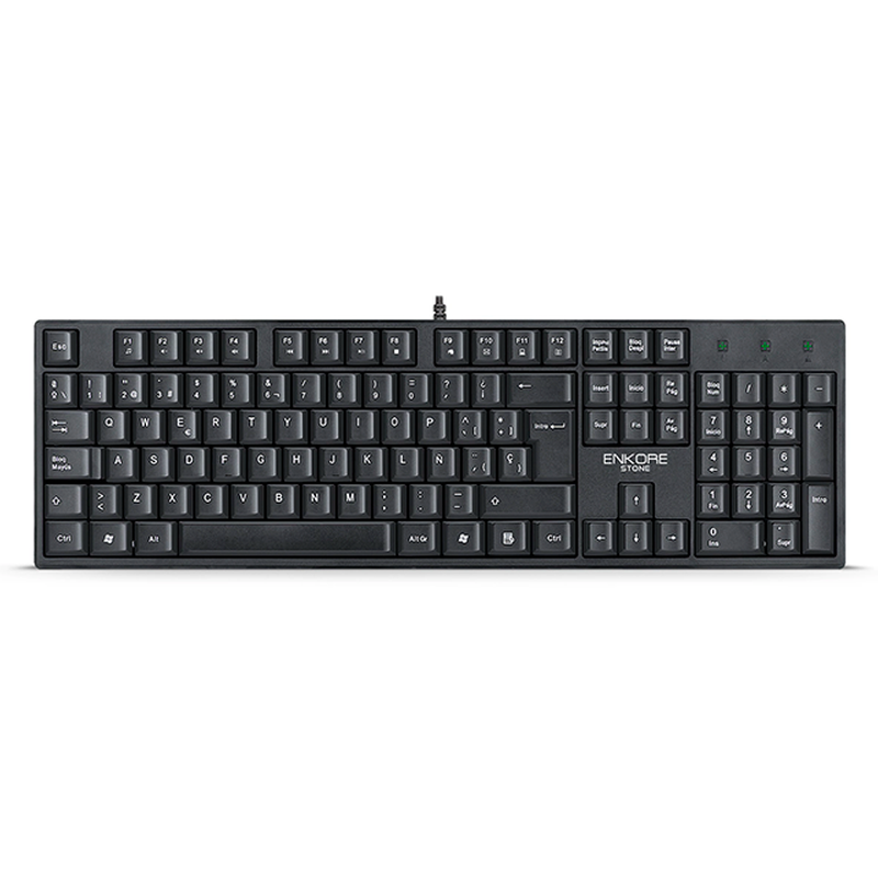 TECLADO ENKORE STONE ENK K100 / USB / BLACK
