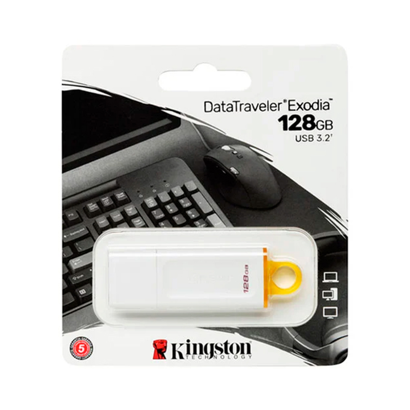 MEMORIA KINGSTON EXODIA USB / 128GB / WHITE