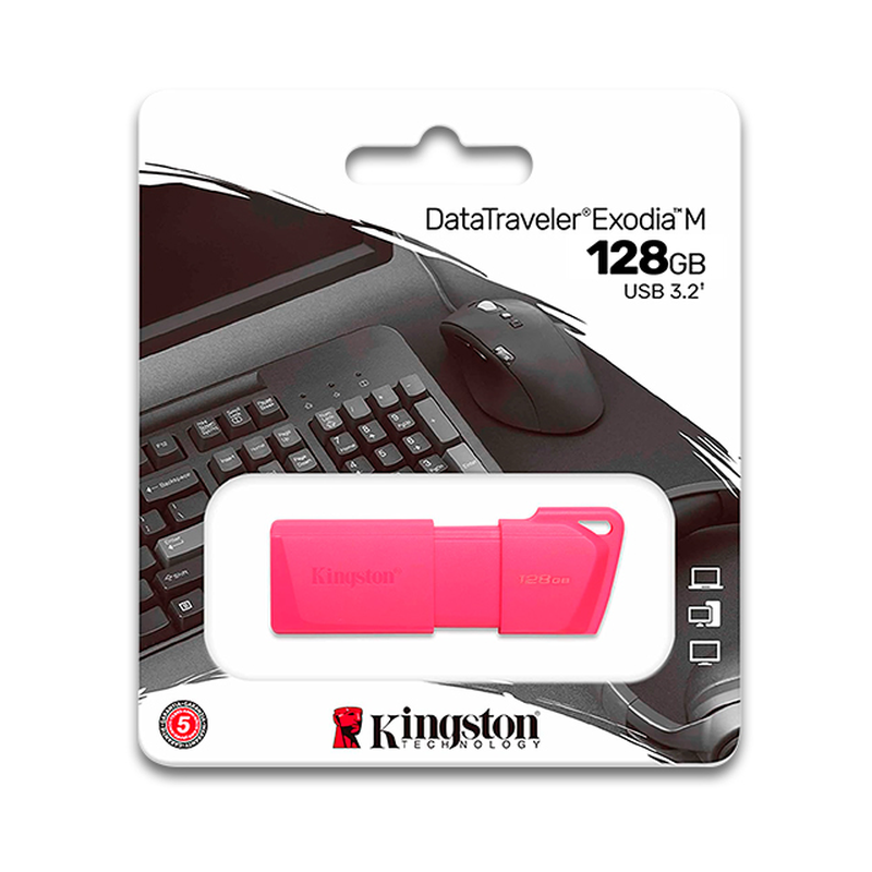 MEMORIA KINGSTON EXODIA M USB / 128GB / PINK