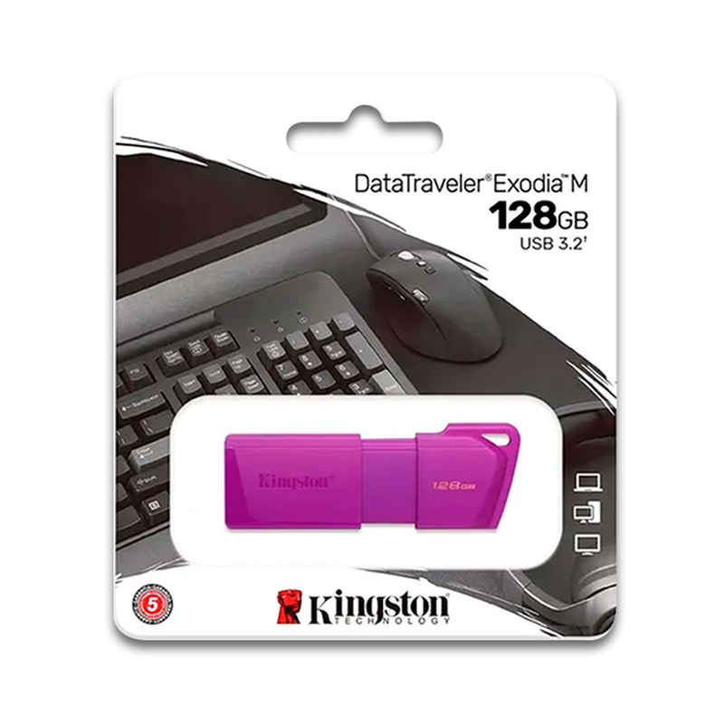 MEMORIA KINGSTON EXODIA M USB 3.2 / 128GB / PURPLE