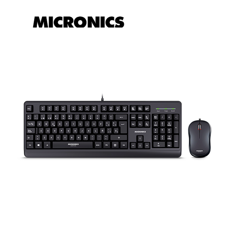 TECLADO + MOUSE USB NORTON BLACK MIC T100 MICRONICS