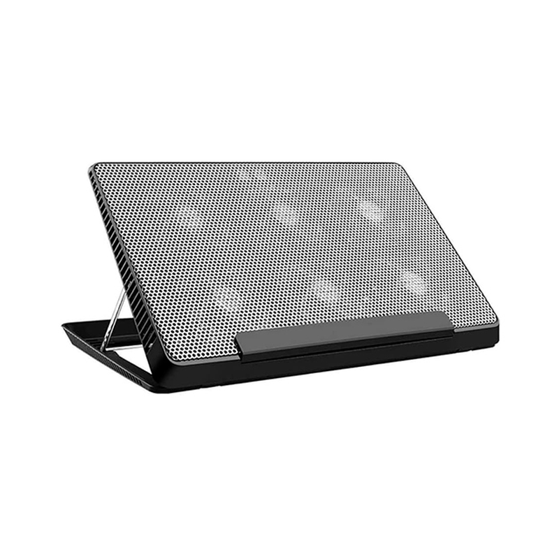 COOLER PAD JEDEL H8 / 14″ / 6 FAN / PLASTIC + IRON MESH