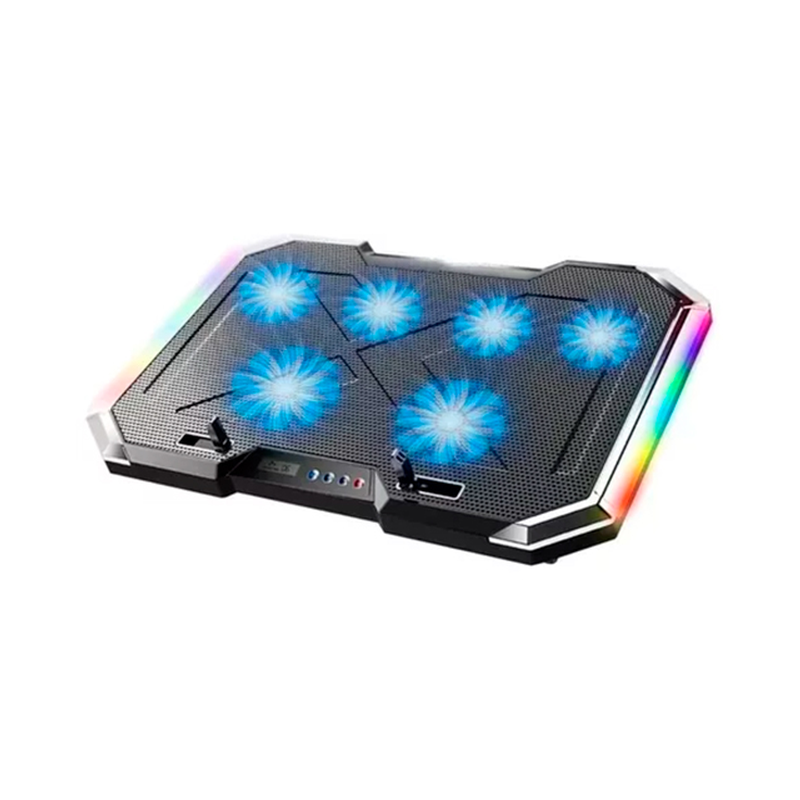COOLER PAD JEDEL Q8 / 15.6″ / 6 FAN / PLASTIC + IRON MESH