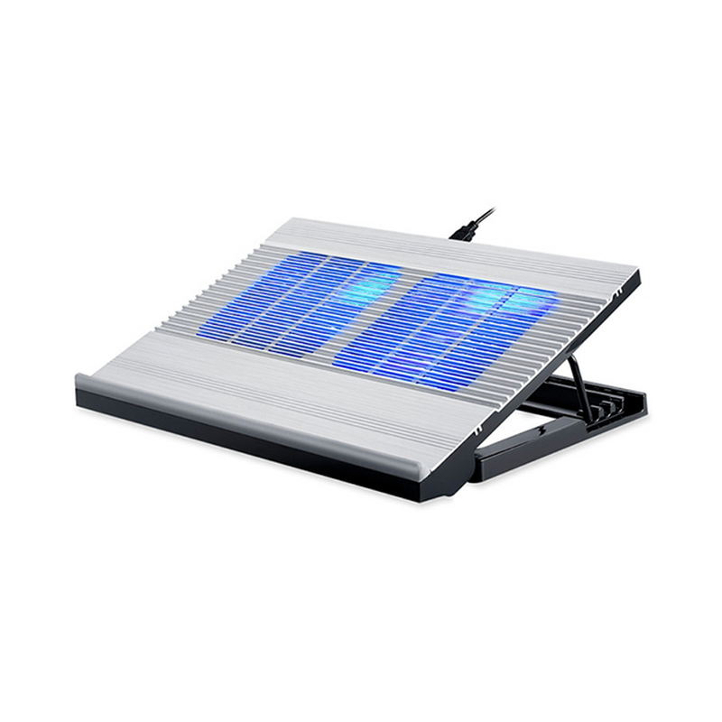 COOLER PAD JEDEL T10 / 14″ / 2 FAN/ PLASTIC + ALUMINUM