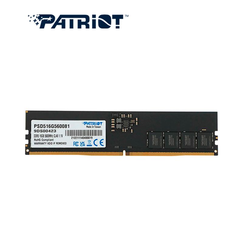 MEMORIA RAM PATRIOT 16GB / DDR5 / 5600MT/S / CL46