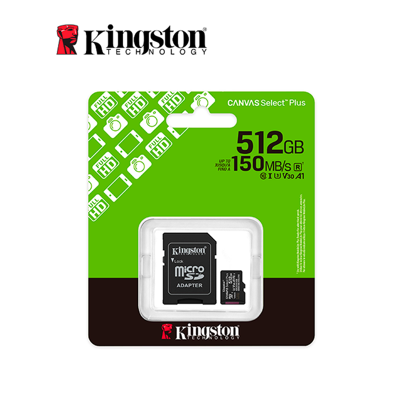 MEMORIA MICROSD KINGSTON 512GB / CL10 / 150MB/S